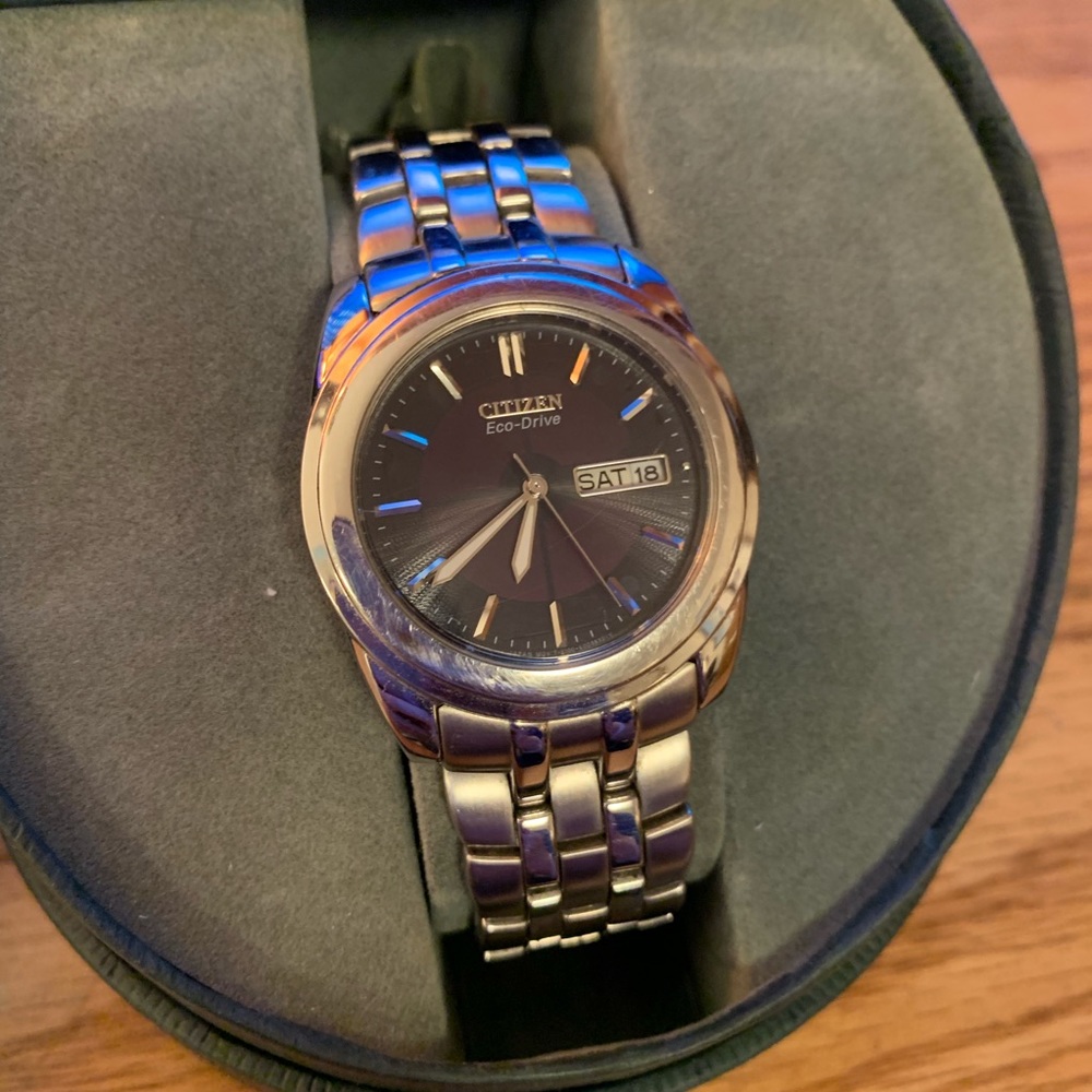 MENS Eco Drive Watch Metal E100 K003083